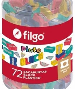COD: 2059 - Sacapuntas Plástico (72) Pinto Block - FIlgo